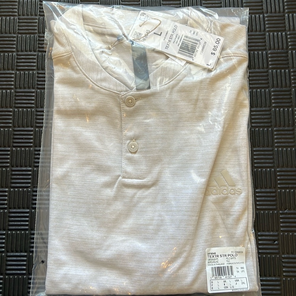 Adidas men’s textured polo shirt